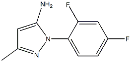 1-(2,4-difluorophenyl)-3-methyl-1H-pyrazol-5-amine Structural