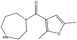 1-(2,5-dimethyl-3-furoyl)-1,4-diazepane Structural