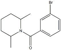 1-(3-bromobenzoyl)-2,6-dimethylpiperidine