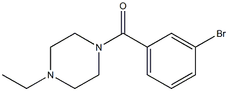 1-(3-bromobenzoyl)-4-ethylpiperazine Structural