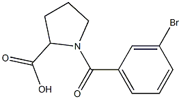 1-(3-bromobenzoyl)pyrrolidine-2-carboxylic acid