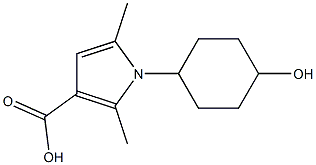 1-(4-hydroxycyclohexyl)-2,5-dimethyl-1H-pyrrole-3-carboxylic acid Structural