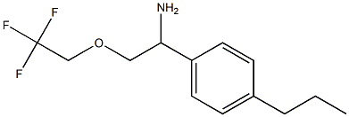 1-(4-propylphenyl)-2-(2,2,2-trifluoroethoxy)ethanamine Structural