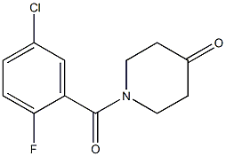 1-(5-chloro-2-fluorobenzoyl)piperidin-4-one