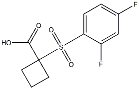 1-[(2,4-difluorophenyl)sulfonyl]cyclobutanecarboxylic acid