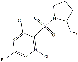 1-[(4-bromo-2,6-dichlorobenzene)sulfonyl]pyrrolidin-2-amine