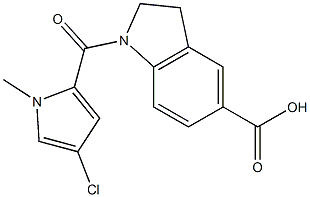 1-[(4-chloro-1-methyl-1H-pyrrol-2-yl)carbonyl]indoline-5-carboxylic acid