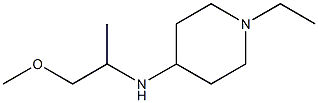 1-ethyl-N-(1-methoxypropan-2-yl)piperidin-4-amine Structural