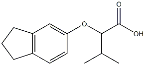 2-(2,3-dihydro-1H-inden-5-yloxy)-3-methylbutanoic acid Structural