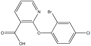 2-(2-bromo-4-chlorophenoxy)nicotinic acid