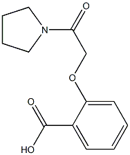 2-(2-oxo-2-pyrrolidin-1-ylethoxy)benzoic acid Structural