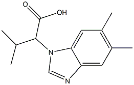 2-(5,6-dimethyl-1H-1,3-benzodiazol-1-yl)-3-methylbutanoic acid