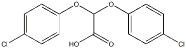 2,2-bis(4-chlorophenoxy)acetic acid Structural