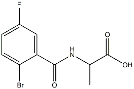 2-[(2-bromo-5-fluorobenzoyl)amino]propanoic acid