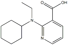 2-[cyclohexyl(ethyl)amino]pyridine-3-carboxylic acid Structural