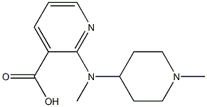 2-[methyl(1-methylpiperidin-4-yl)amino]pyridine-3-carboxylic acid Structural