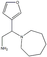 2-azepan-1-yl-2-tetrahydrofuran-3-ylethanamine Structural