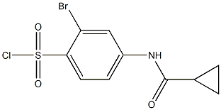 2-bromo-4-[(cyclopropylcarbonyl)amino]benzenesulfonyl chloride