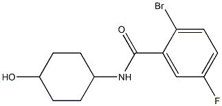 2-bromo-5-fluoro-N-(4-hydroxycyclohexyl)benzamide