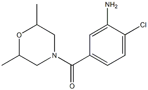 2-chloro-5-[(2,6-dimethylmorpholin-4-yl)carbonyl]aniline Structural