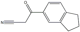 3-(2,3-dihydro-1H-inden-5-yl)-3-oxopropanenitrile Structural