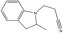 3-(2-methyl-2,3-dihydro-1H-indol-1-yl)propanenitrile Structural