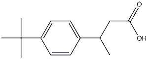 3-(4-tert-butylphenyl)butanoic acid Structural