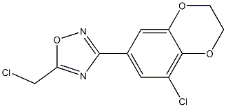 3-(8-chloro-2,3-dihydro-1,4-benzodioxin-6-yl)-5-(chloromethyl)-1,2,4-oxadiazole