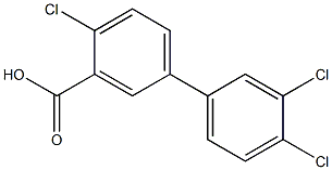 3',4,4'-trichloro-1,1'-biphenyl-3-carboxylic acid Structural