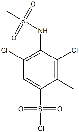 3,5-dichloro-4-methanesulfonamido-2-methylbenzene-1-sulfonyl chloride