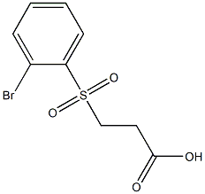 3-[(2-bromophenyl)sulfonyl]propanoic acid