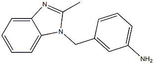 3-[(2-methyl-1H-1,3-benzodiazol-1-yl)methyl]aniline Structural