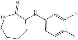 3-[(3-chloro-4-methylphenyl)amino]azepan-2-one Structural