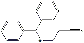 3-[(diphenylmethyl)amino]propanenitrile Structural