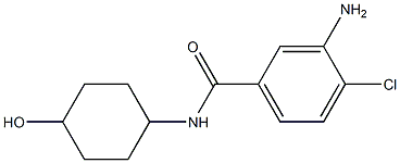 3-amino-4-chloro-N-(4-hydroxycyclohexyl)benzamide