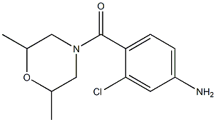 3-chloro-4-[(2,6-dimethylmorpholin-4-yl)carbonyl]aniline