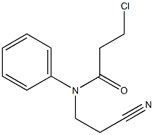 3-chloro-N-(2-cyanoethyl)-N-phenylpropanamide Structural