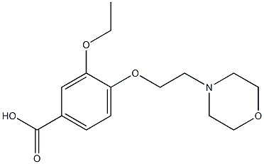 3-ethoxy-4-[2-(morpholin-4-yl)ethoxy]benzoic acid Structural