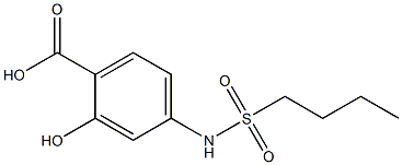 4-[(butylsulfonyl)amino]-2-hydroxybenzoic acid