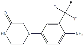 4-[4-amino-3-(trifluoromethyl)phenyl]piperazin-2-one