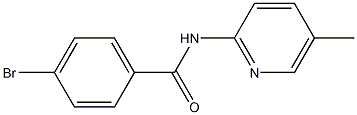 4-bromo-N-(5-methylpyridin-2-yl)benzamide Structural