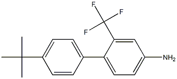 4'-tert-butyl-2-(trifluoromethyl)-1,1'-biphenyl-4-amine Structural