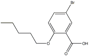 5-bromo-2-(pentyloxy)benzoic acid Structural