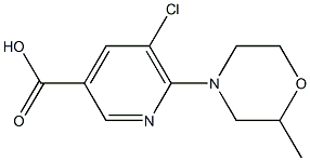 5-chloro-6-(2-methylmorpholin-4-yl)pyridine-3-carboxylic acid