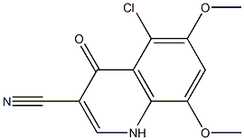 5-chloro-6,8-dimethoxy-4-oxo-1,4-dihydroquinoline-3-carbonitrile