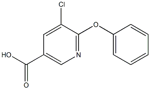 5-chloro-6-phenoxynicotinic acid Structural