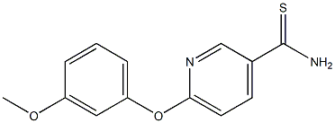 6-(3-methoxyphenoxy)pyridine-3-carbothioamide Structural