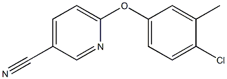 6-(4-chloro-3-methylphenoxy)pyridine-3-carbonitrile