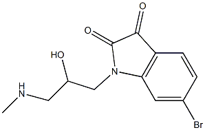 6-bromo-1-[2-hydroxy-3-(methylamino)propyl]-2,3-dihydro-1H-indole-2,3-dione