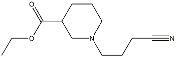 ethyl 1-(3-cyanopropyl)piperidine-3-carboxylate Structural